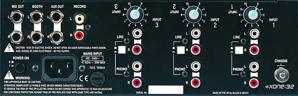 DJ mixer connections